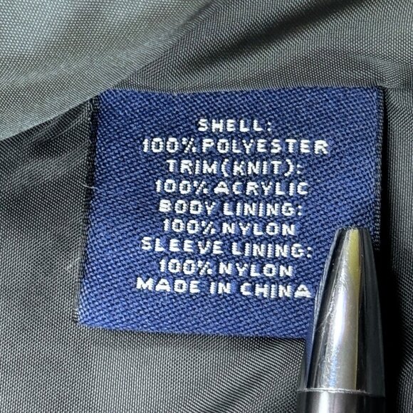 Roundtree & Yorke Mens Black Full Zip Jacket Lined Mock Neck Freece Pockets Sz M - Picture 8 of 14